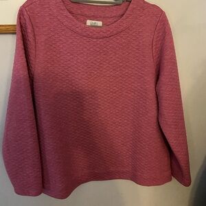 Pink Croft & Barrow Quilted Top